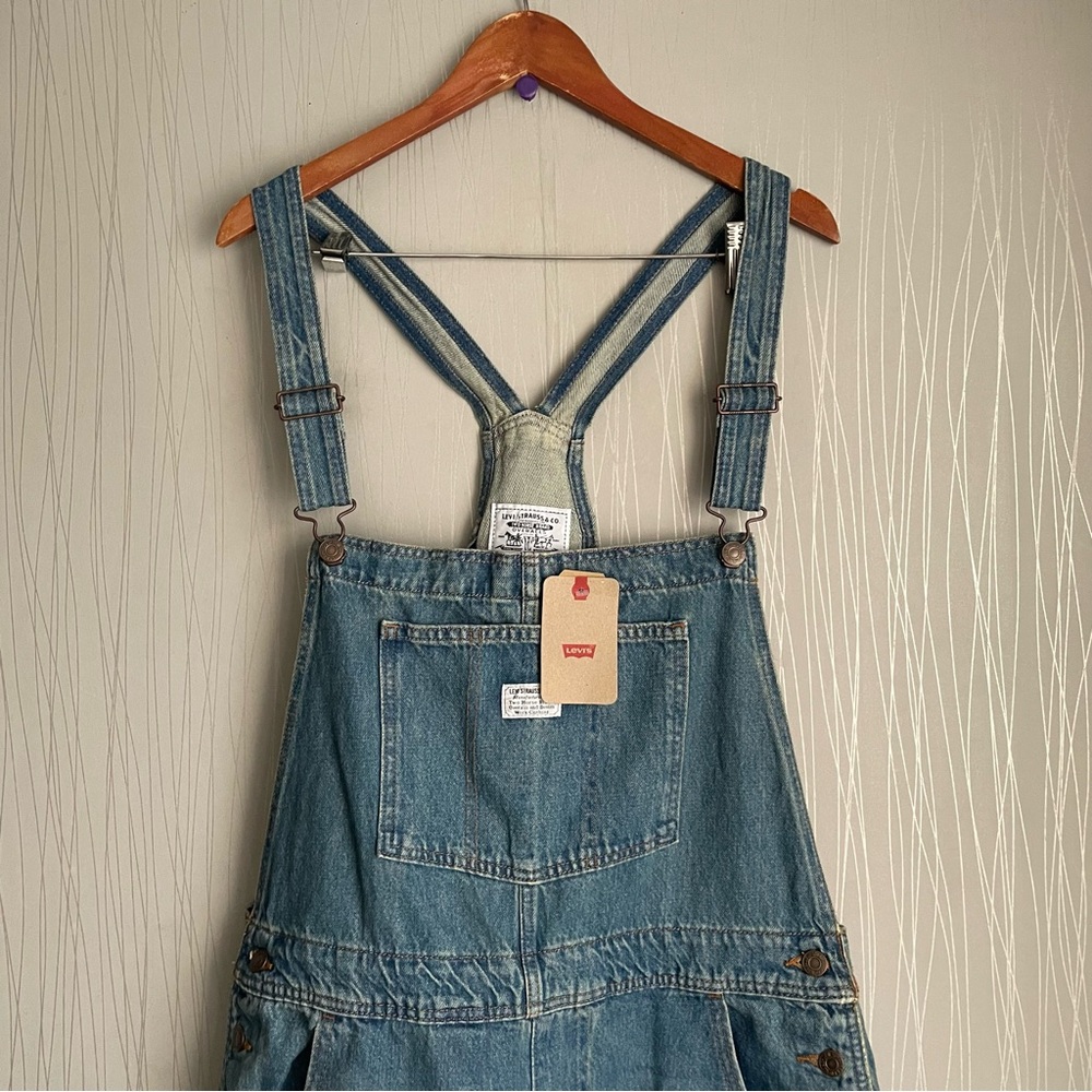 Levi’s Vintage Overalls Women’s XL Fresh Perspective Denim Relaxed Fit - Picture 6 of 13